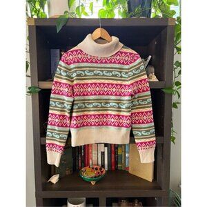 NWT Happy Sheep Wool Cashmere Blend Turtleneck Sweater Size Large